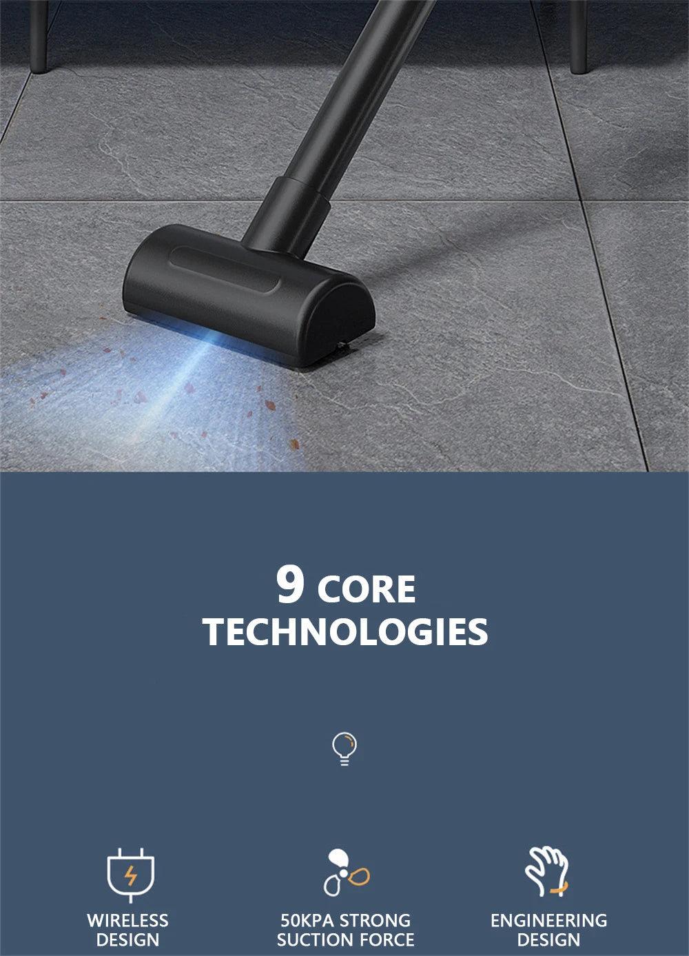 EverFix TurboVac Mini – Cordless Handheld Vacuum for Car & Home