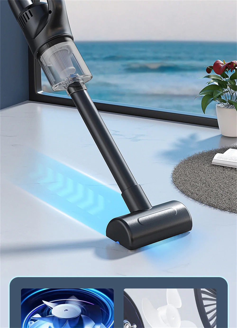 EverFix TurboVac Mini – Cordless Handheld Vacuum for Car & Home