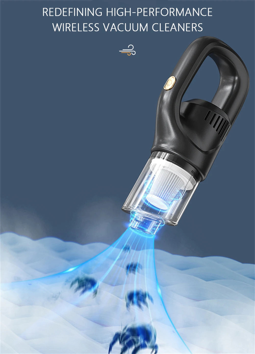 EverFix TurboVac Mini – Cordless Handheld Vacuum for Car & Home