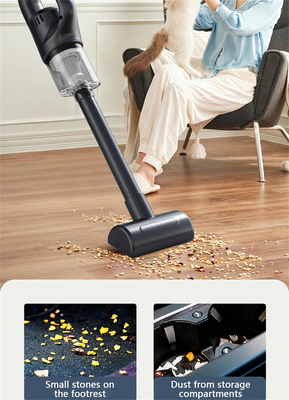 EverFix TurboVac Mini – Cordless Handheld Vacuum for Car & Home